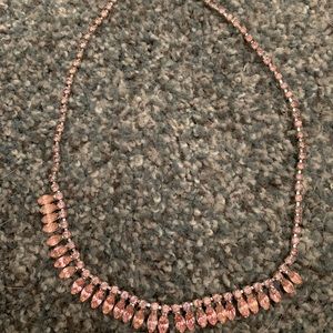 Stunning Marked Vintage pink rhinestone necklace